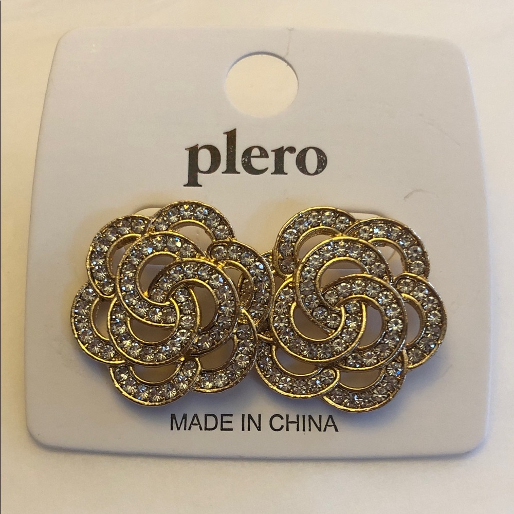 New Gold and Silver Floral Earrings